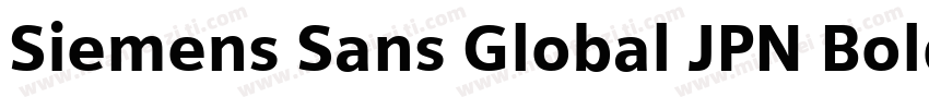 Siemens Sans Global JPN Bold Italic字体转换